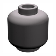 Lego hlava, tmavě modro šedá (4210898, 4557852, 4600224, 6069846, 6192569)